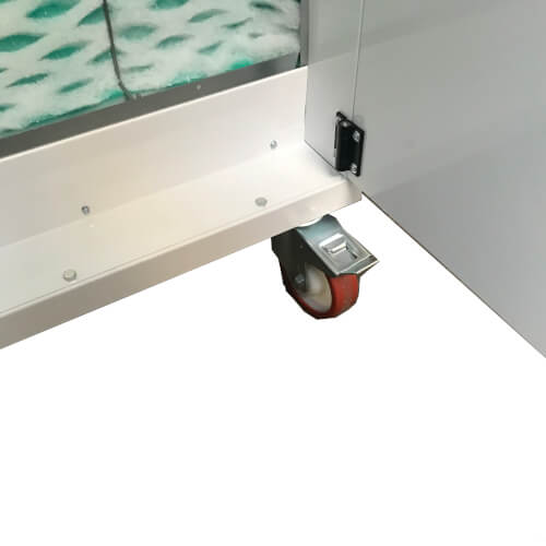 roulette cabine peinture mobile